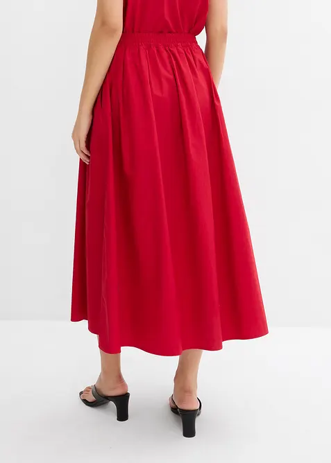 Gonna midi in puro cotone, bonprix