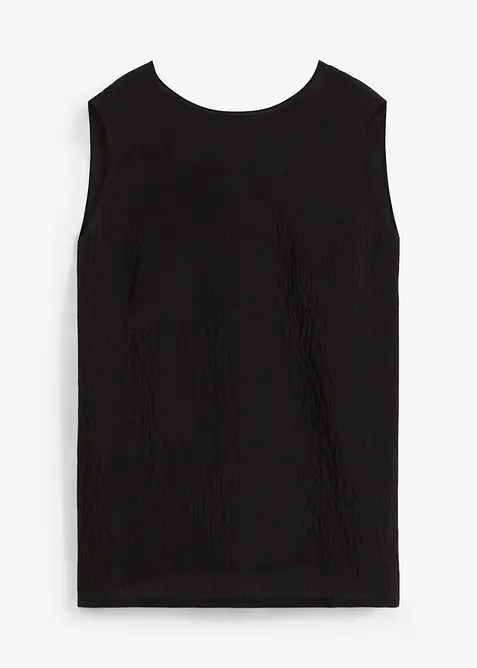 Top in misto viscosa crinkle, bonprix