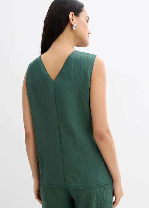 Top in misto viscosa crinkle, bonprix
