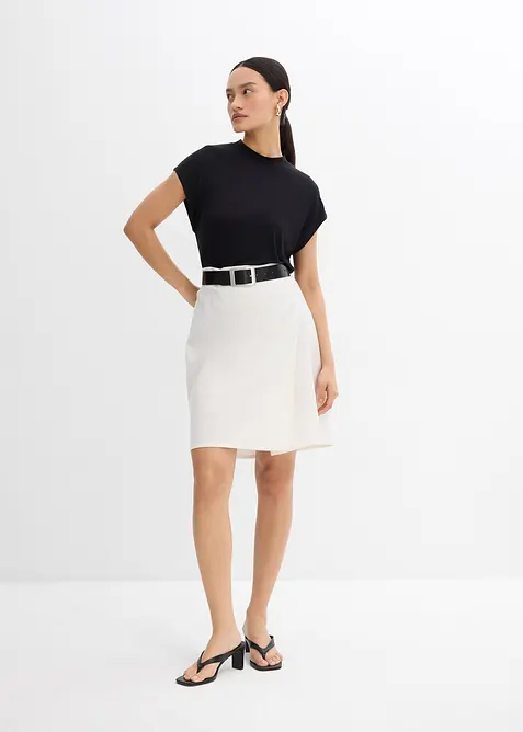 Minigonna in twill, bonprix