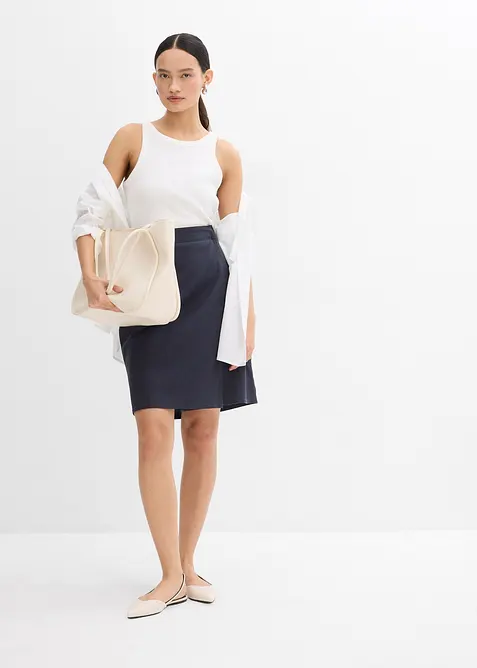 Minigonna in twill, bonprix