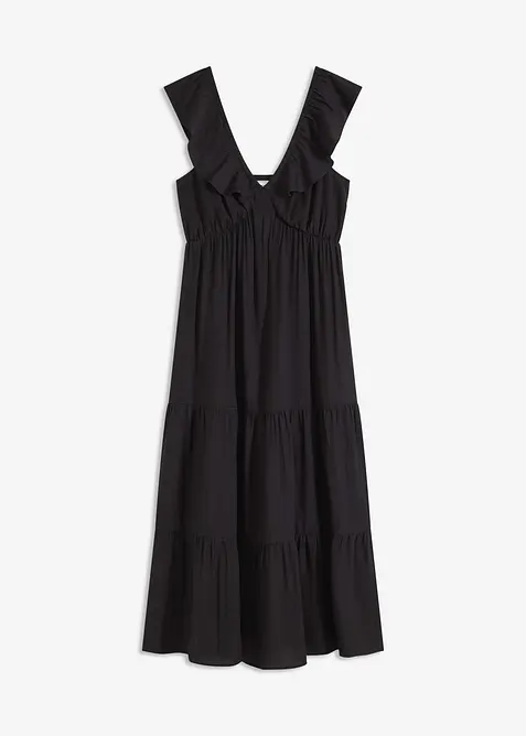 Abito con spalline in misto viscosa fine, bonprix