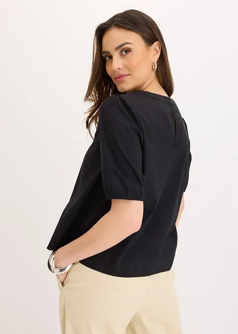 Blusa a maniche corte con pizzo, bonprix