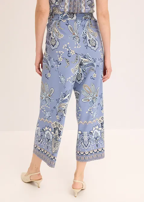 Pantaloni in jersey con fantasia paisley, bonprix