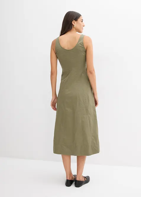 Abito midi con cuciture verticali, bonprix