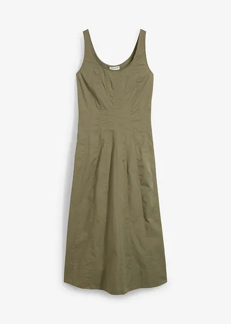 Abito midi con cuciture verticali, bonprix