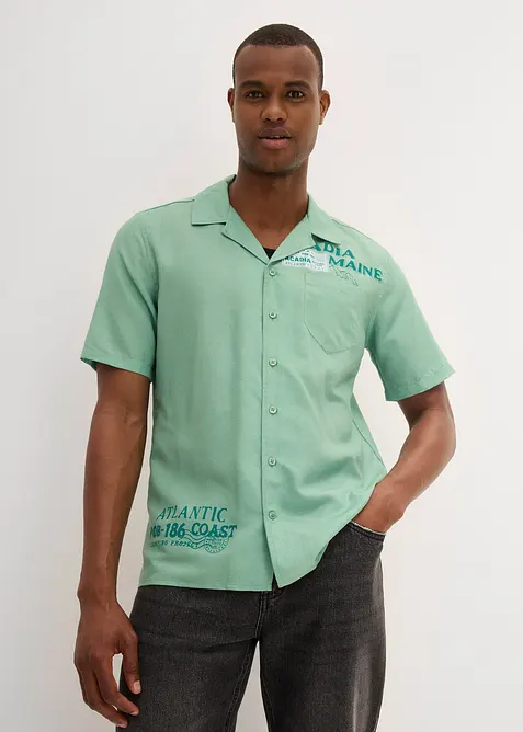 Camicia a maniche corte in puro cotone, bonprix