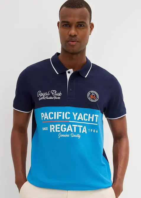 Polo in piquet a maniche corte in puro cotone biologico, bonprix