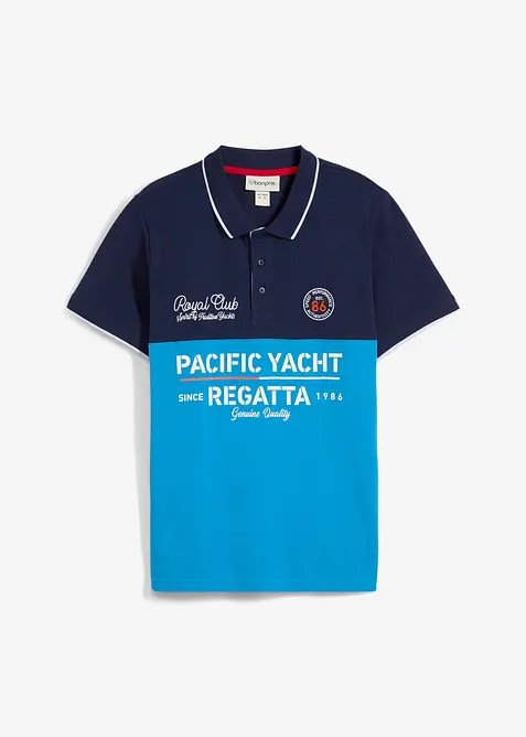 Polo in piquet a maniche corte in puro cotone biologico, bonprix