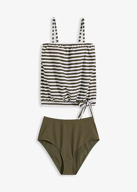 Tankini oversize con spalline staccabili (set 2 pezzi), bonprix