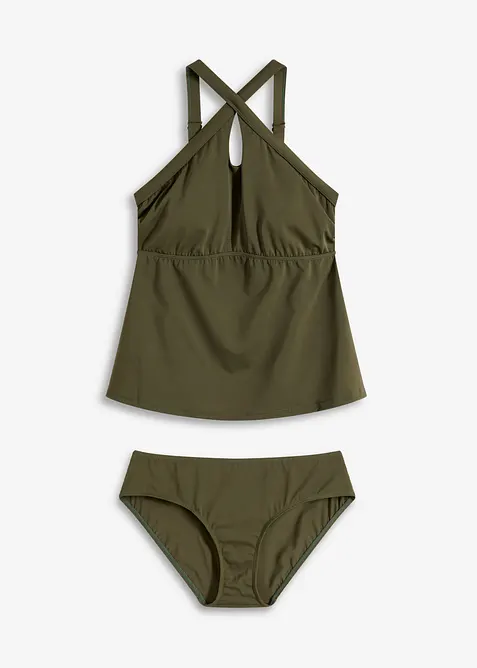 Tankini con spalline incrociate (set 2 pezzi), bonprix