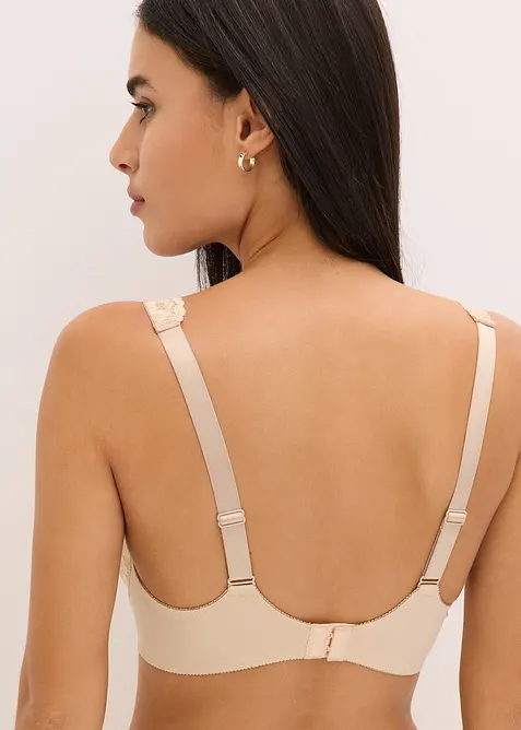 Reggiseno con ferretto e pizzo delicato (pacco da 2), bonprix