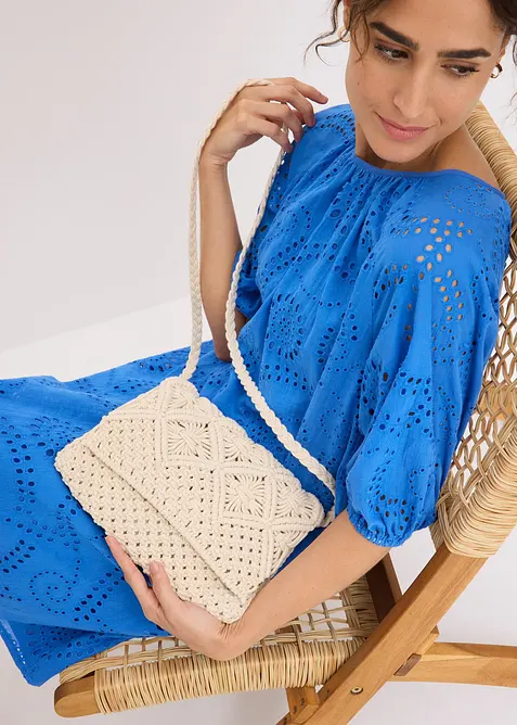 Borsa a tracolla in macram&egrave;, bonprix