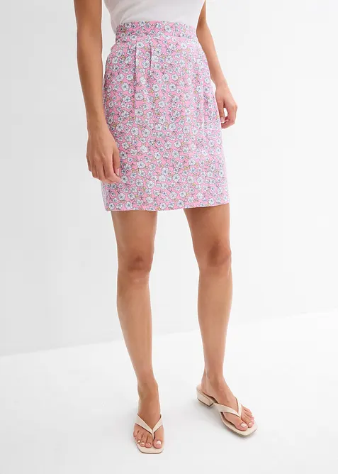 Minigonna in viscosa fluente, bonprix