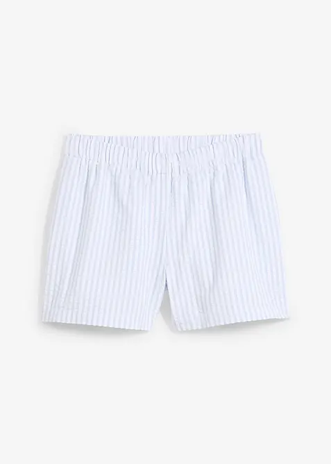Shorts con elastico in vita in puro cotone a righe, bonprix