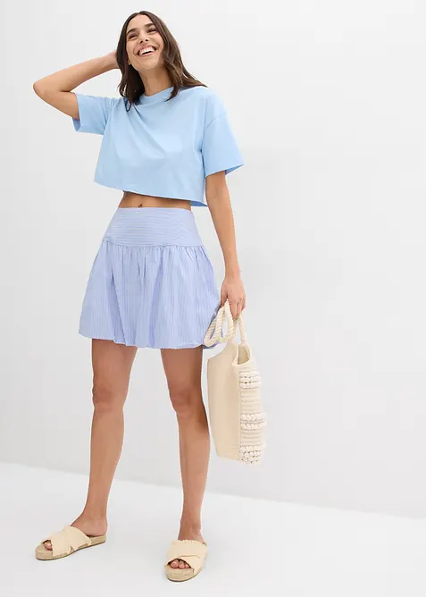 Minigonna in puro cotone biologico, bonprix