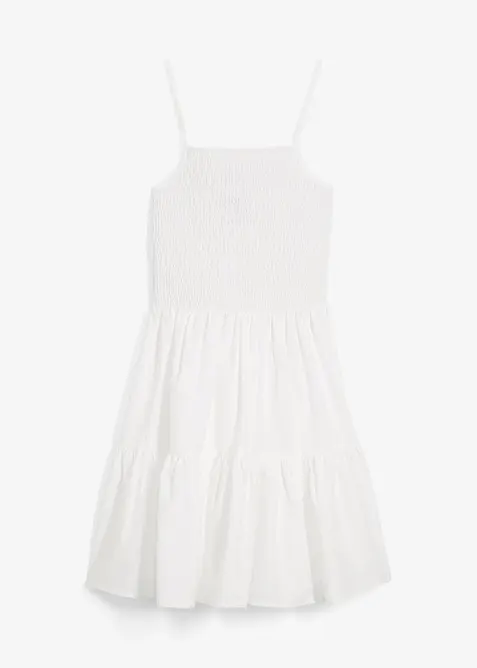 Abito con spalline in puro cotone biologico, bonprix