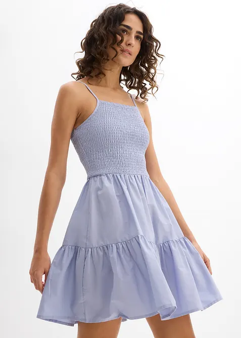 Abito con spalline in puro cotone biologico, bonprix