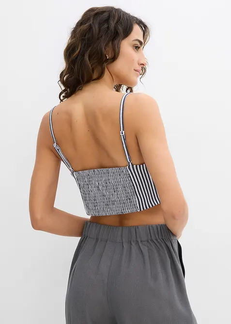 Top corto in puro cotone biologico (pacco da 2), bonprix