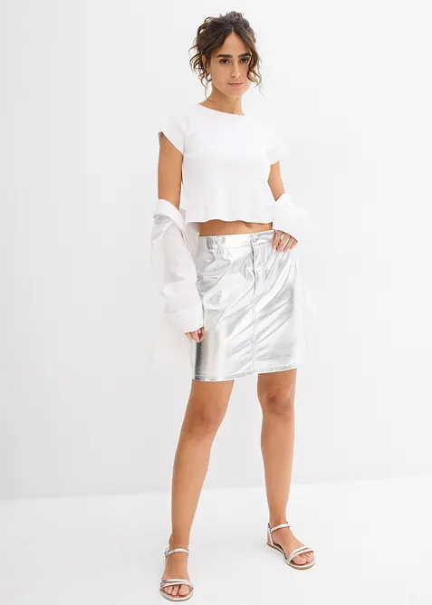 Minigonna effetto metallizzato, bonprix