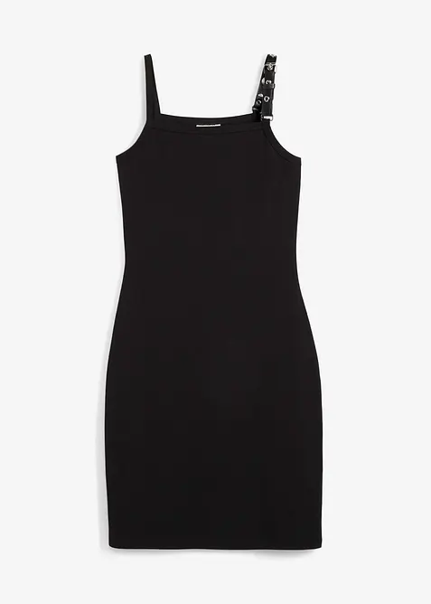 Abito con spalline e bordo a contrasto, bonprix