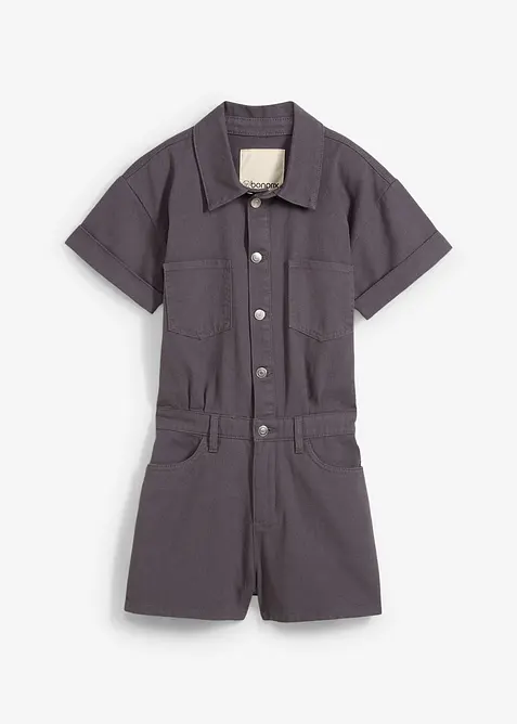 Tuta corta in puro cotone, bonprix