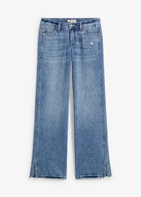 Jeans straight, vita media, bonprix
