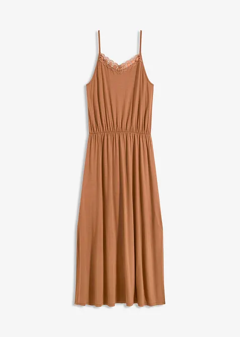 Abito di jersey con pizzo, bonprix