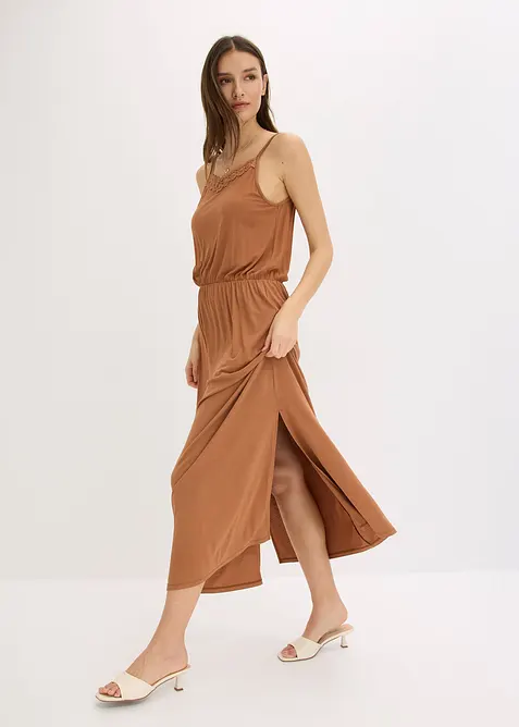 Abito di jersey con pizzo, bonprix