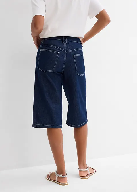 Bermuda in jeans, vita media, bonprix