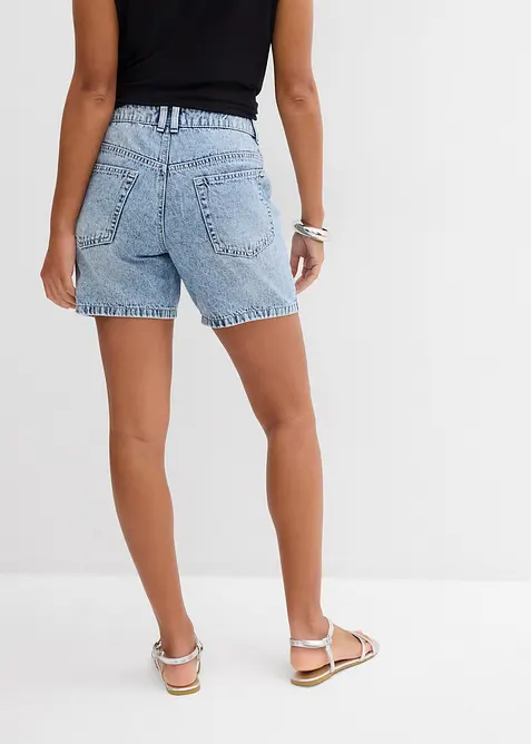 Bermuda in jeans, vita media, bonprix
