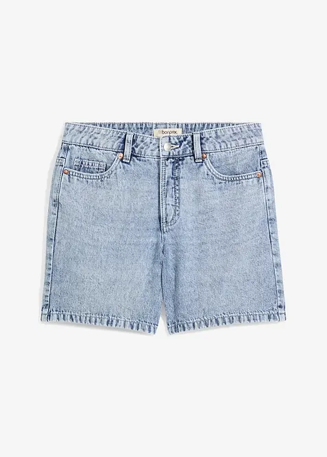 Bermuda in jeans, vita media, bonprix