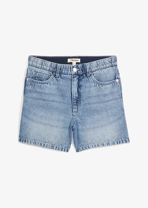 Shorts di jeans, vita alta, bonprix