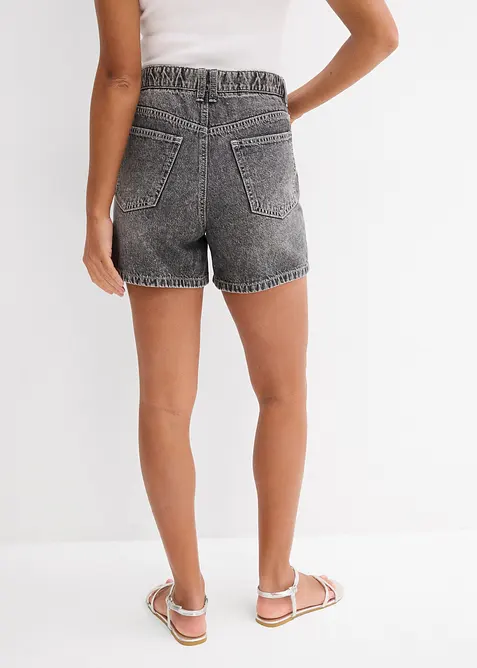Shorts di jeans, vita alta, bonprix