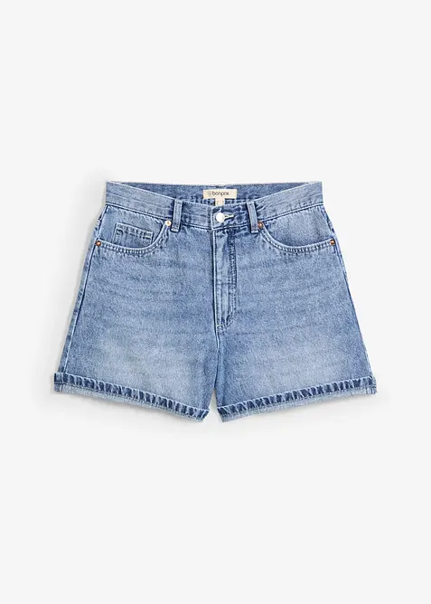 Shorts di jeans, vita alta, bonprix
