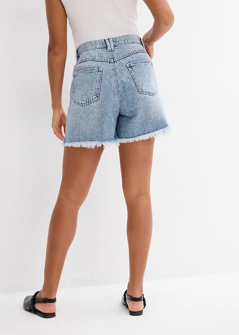 Shorts di jeans, vita alta, bonprix