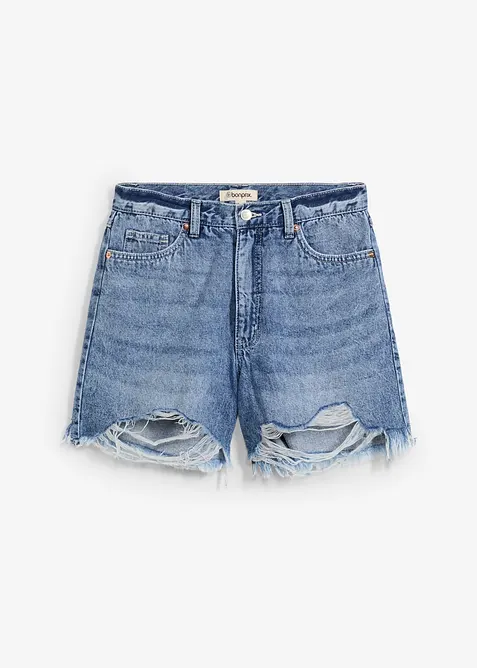 Shorts di jeans, vita alta, bonprix