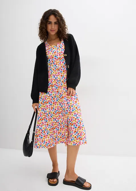 Abito in misto viscosa e cotone, bonprix