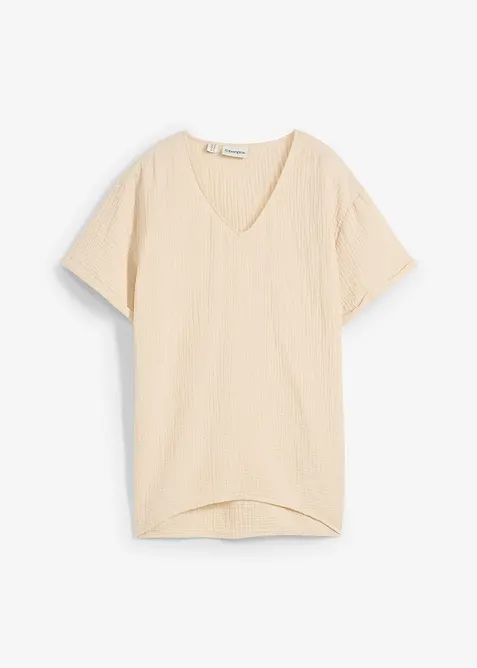 Maglia a tunica in soffice mussola, bonprix