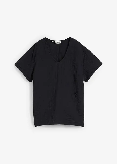 Maglia a tunica in soffice mussola, bonprix