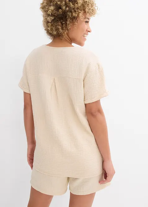 Maglia a tunica in soffice mussola, bonprix