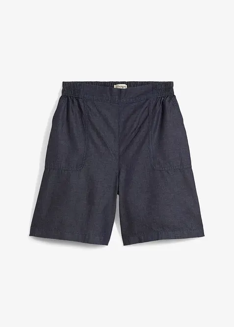 Shorts elasticizzati in vita in fresco misto lino, bonprix