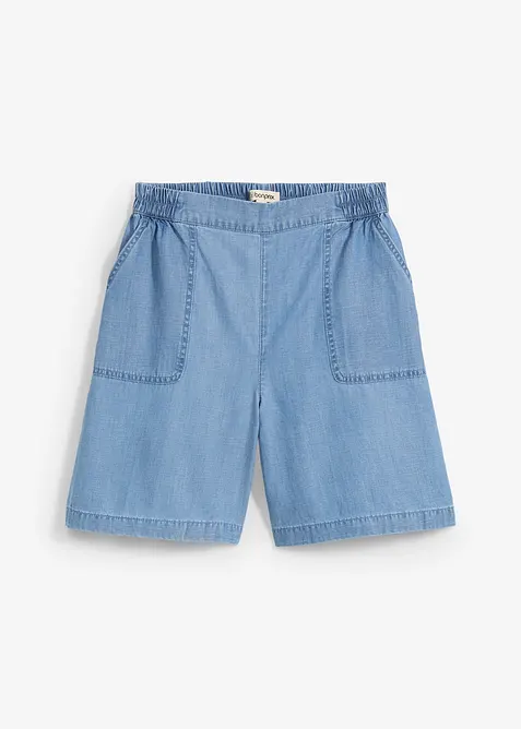 Shorts elasticizzati in vita in fresco misto lino, bonprix