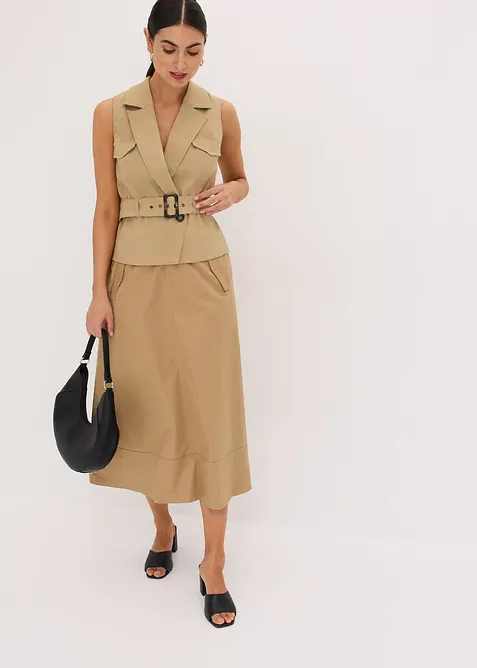 Gilet con cintura, bonprix