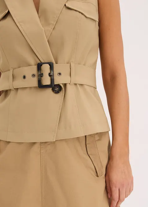Gilet con cintura, bonprix