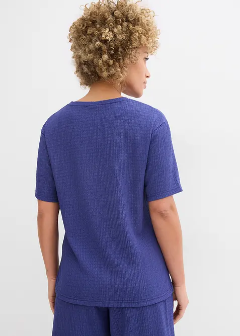 Maglia in crêpe stropicciato, bonprix