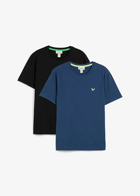 T-shirt in puro cotone biologico (pacco da 2), bonprix