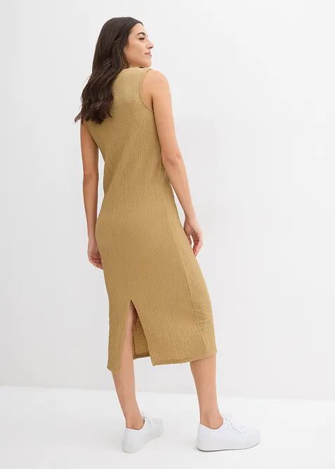 Abito in jersey di crêpe stropicciato, bonprix