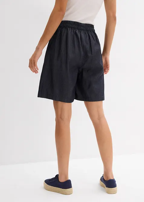 Shorts elasticizzati in vita in fresco misto lino, bonprix