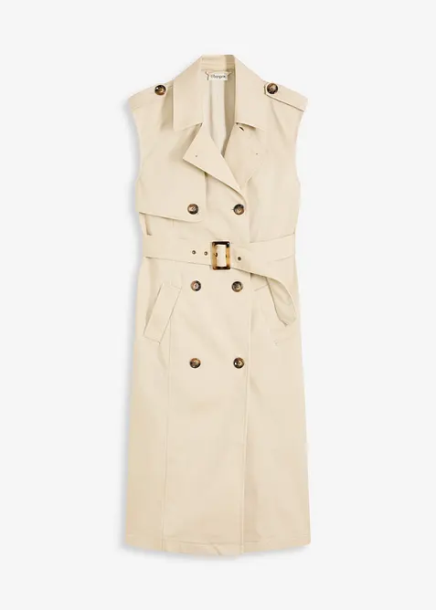 Abito stile trench con cintura, bonprix